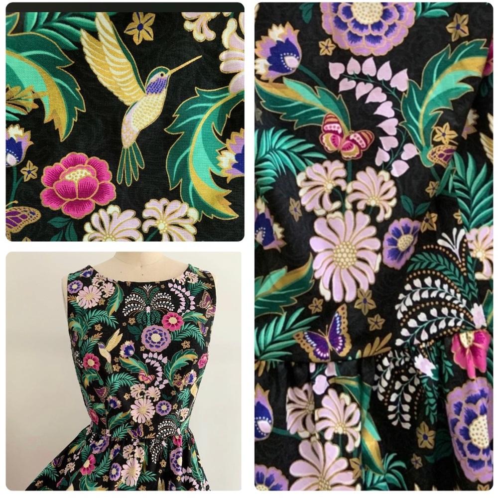 Hummingbird Floral Dress - Picture 4 of 14